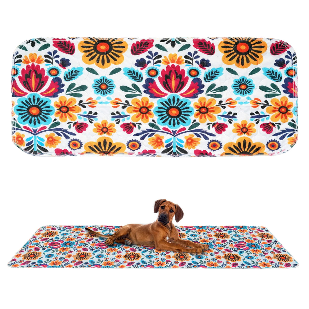 Dia De Los Flowers Rug Floor Runner (75x215cm) - Dry Paws