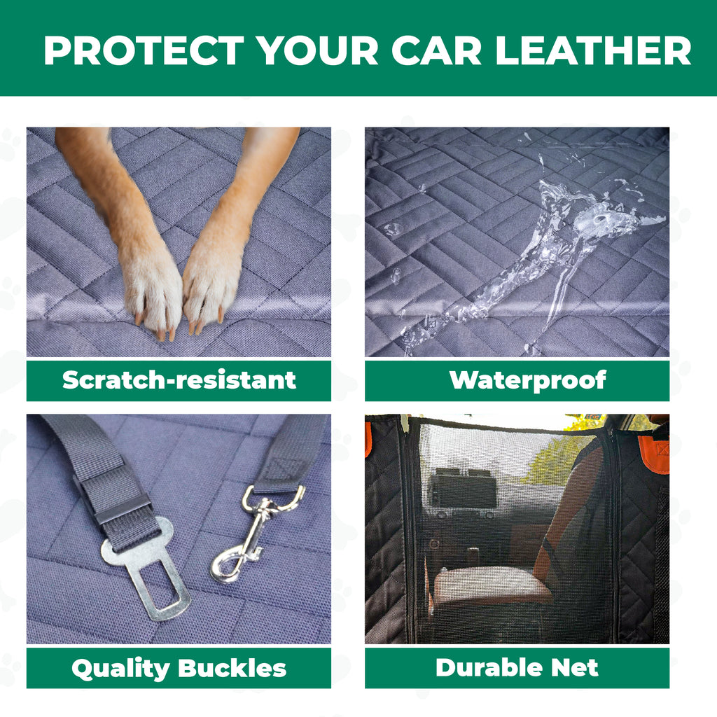 Waterproof, Scratchproof & Hard Bottom Car Cover (Back Seat) - Dry Paws