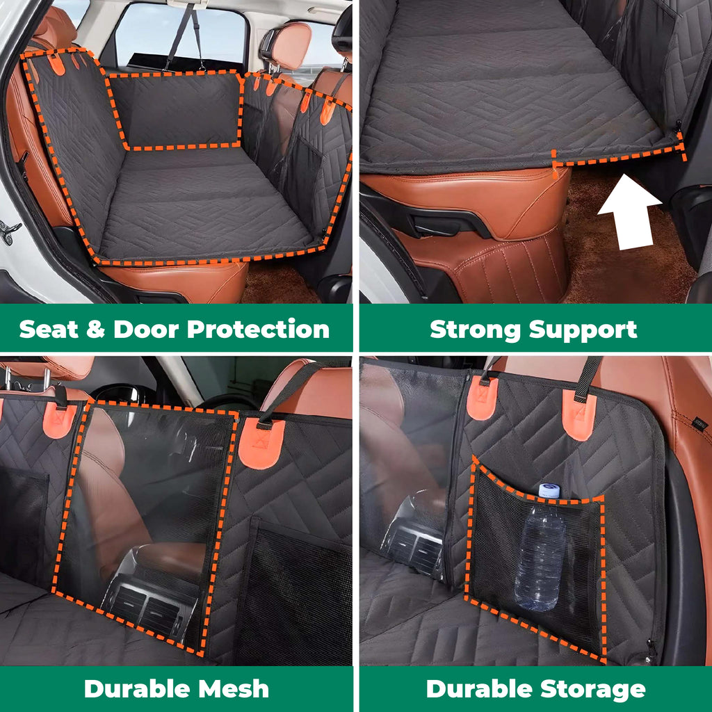 Waterproof, Scratchproof & Hard Bottom Car Cover (Back Seat) - Dry Paws