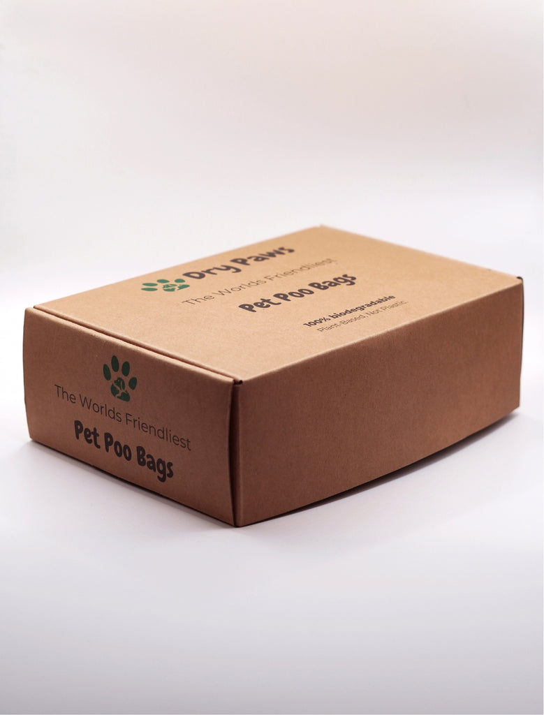 100% Biodegradable Plant Based Pet Poo Bags - 24 Rolls - Dry Paws